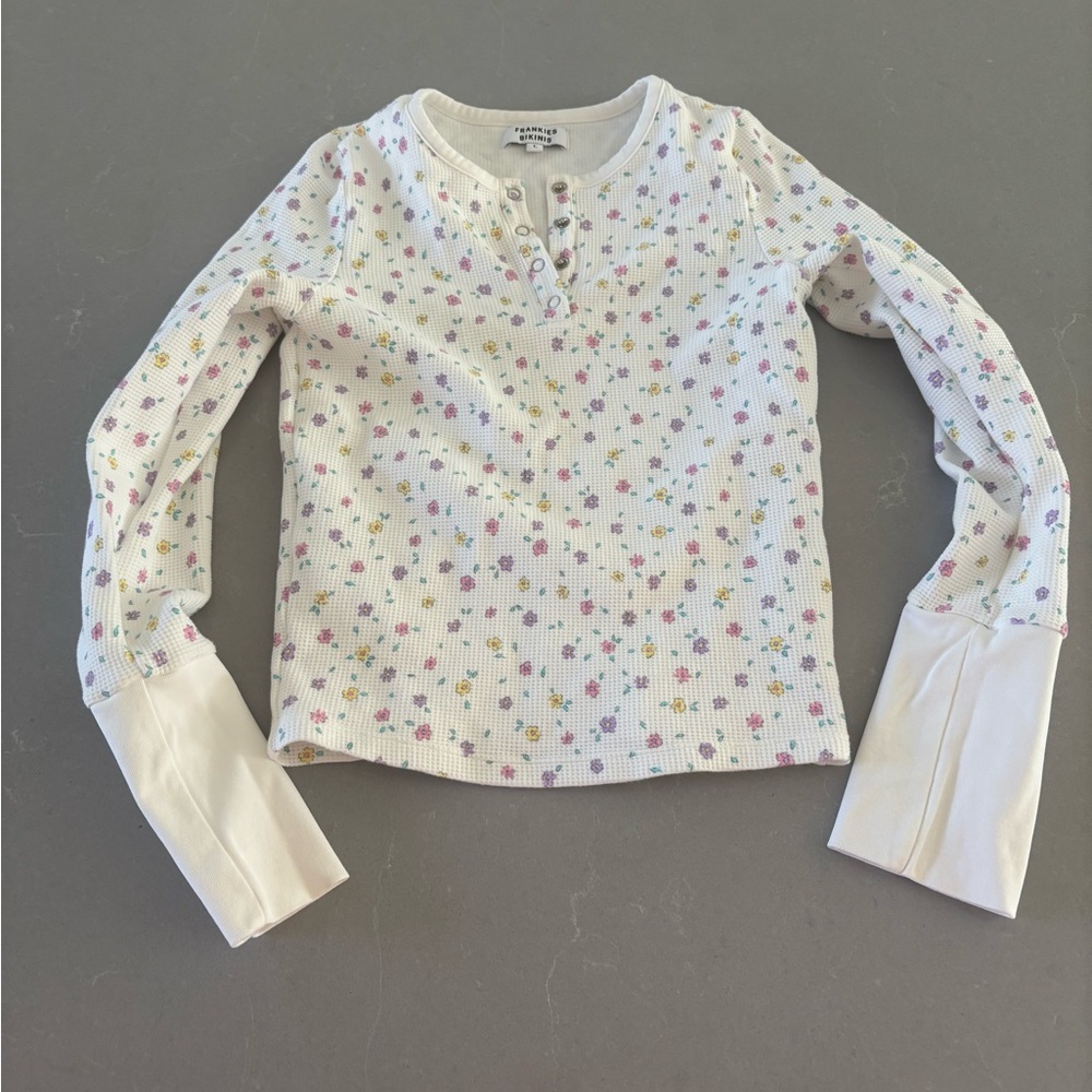 Frankie's Bikinis Floral Long Sleeve Tee